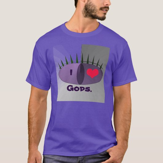 T-SHIRT I ❤️ GODS. (Devant)