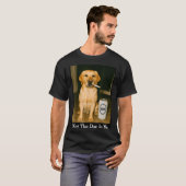 T-shirt I Got That Dog In Me Funny Retriever Smoking Beer  (Devant entier)