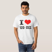T-shirt I grande huile de coeur (Devant entier)