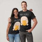 T-shirt I Hate black labradors black lab chiot (Unisexe)