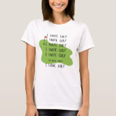 T-shirt "I HATE GOLF" pour les femmes (Devant)