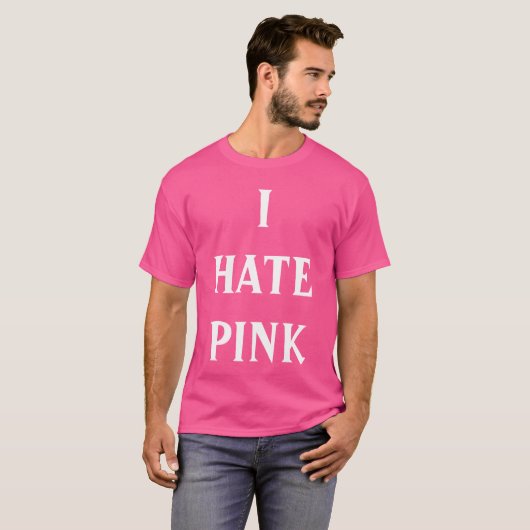 T-shirt "I Hate Pink" (Voorkant volledig)