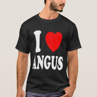 T-shirt I He Love Angus Spouse Married