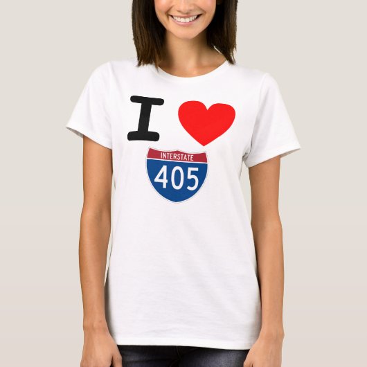 T-shirt I Heart 405 (Devant)