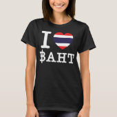 T-shirt I Heart (Amour) Baht (Devant)