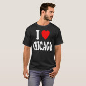 T-shirt I Heart (Amour) Chicago (Devant entier)