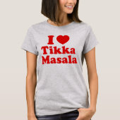 T-shirt I Heart (Amour) Tikka Masala (Devant)
