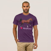 T-shirt I Heart Arabians Love Arabians Horse Art Tee (Devant entier)