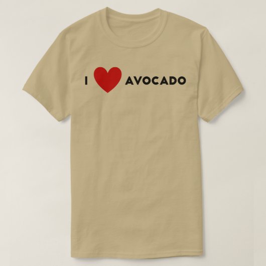 T-shirt I Heart Avocado (Design devant)