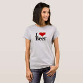 T-shirt I Heart Beer (Devant entier)