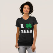 T-shirt I Heart Beer Black (Devant entier)
