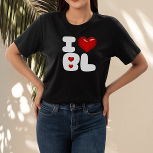 T-shirt I heart bl i love bl design pour fujoshi fudanshi
