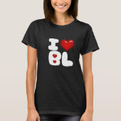 T-shirt I heart bl i love bl design pour fujoshi fudanshi (Devant)