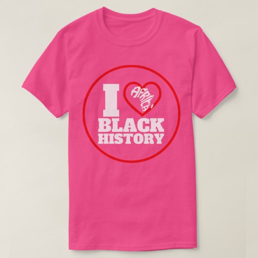 T-shirt I Heart Black History 17 (Design devant)