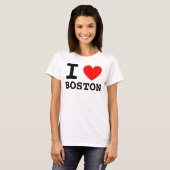 T-shirt I Heart Boston (Devant entier)