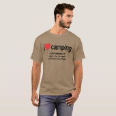 T-shirt I Heart Camping Camp Love (Devant entier)