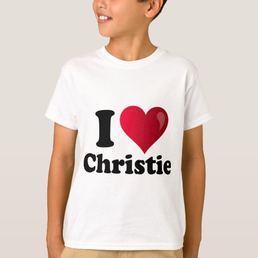 T-shirt I Heart Chris Christie (Devant)