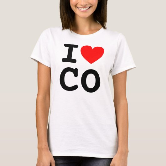 T-shirt I Heart CO (Devant)