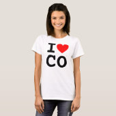T-shirt I Heart CO (Devant entier)