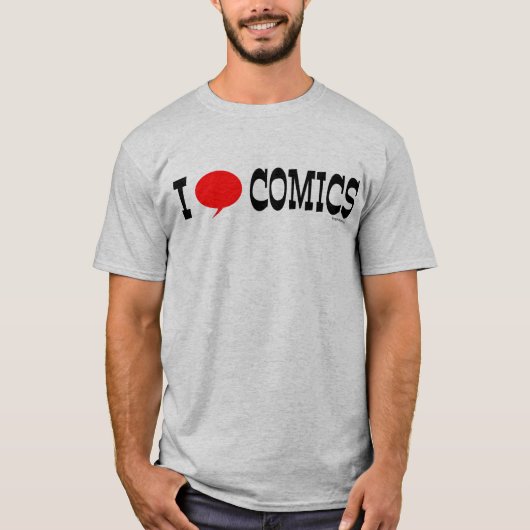 T-shirt I Heart Comics (Devant)