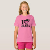 T-shirt I Heart Crabs (Devant entier)