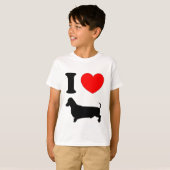 T-shirt I Heart Dachshund (Devant entier)
