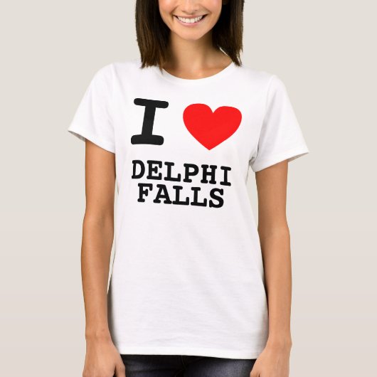 T-shirt I Heart Delphi Falls (Devant)