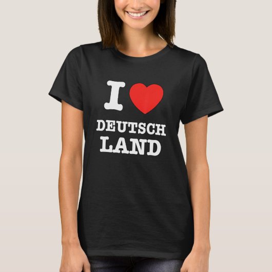 T-shirt I Heart Deutschland German Love (Devant)