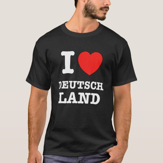 T-shirt I Heart Deutschland German Love (Devant)