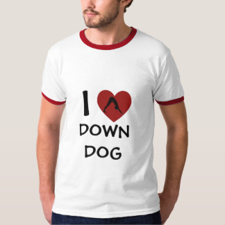 T-shirt I Heart Down Dog - Tee - shirts de yoga pour homme