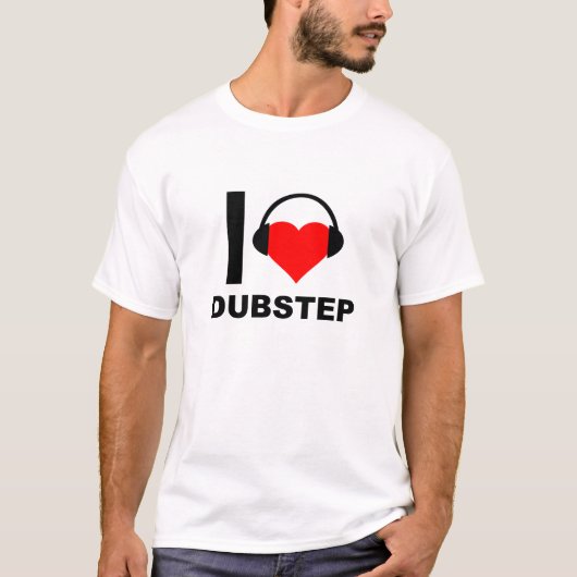 T-shirt I Heart Dubstep Funny (Devant)