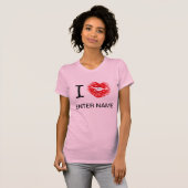 T-SHIRT I_HEART___, ÉCRIVENT LE NOM (Devant entier)