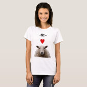 T-shirt I Heart Ewe (Devant entier)