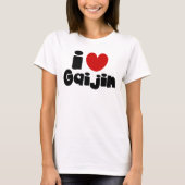 T-shirt i heart Gaijin (Devant)