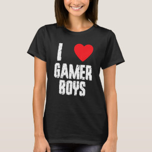 T-shirt I Heart Gamer Boys I Love Gamer Boys 2