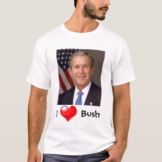 T-shirt I Heart George Bush (Devant)