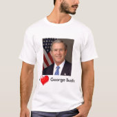 T-shirt I Heart George Bush (Devant)