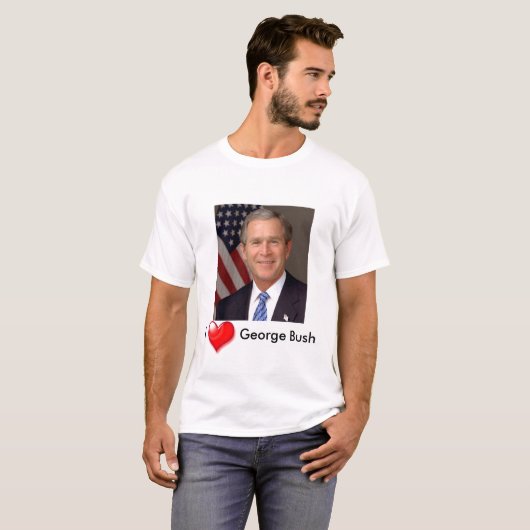T-shirt I Heart George Bush (Devant entier)