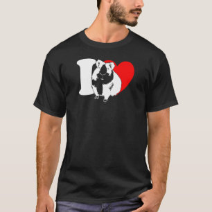 T-shirt I Heart Guinée Pigs I Love Guinée Pigs Cavy