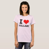 T-shirt I Heart Hillary (Devant entier)