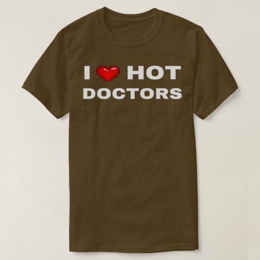 T-shirt I Heart Hot Doctors 2 (Design devant)