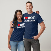 T-shirt I Heart Hot Grandpas I Love Hot Grandpas Premium (Unisexe)