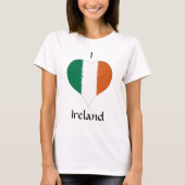 T-shirt I Heart Ireland Drapeau irlandais (Devant)