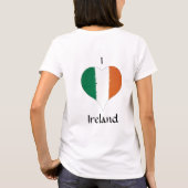 T-shirt I Heart Ireland Drapeau irlandais (Dos)