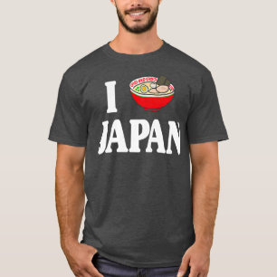 T-shirt I Heart Japan I Love Ramen Kawaii Anime Ramen Japa