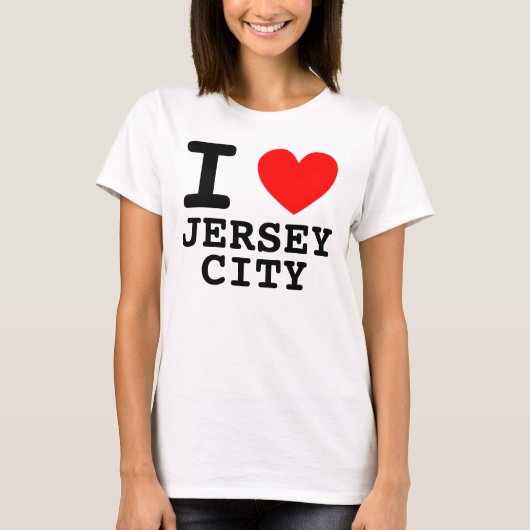 T-shirt I Heart Jersey City Shirt (Devant)