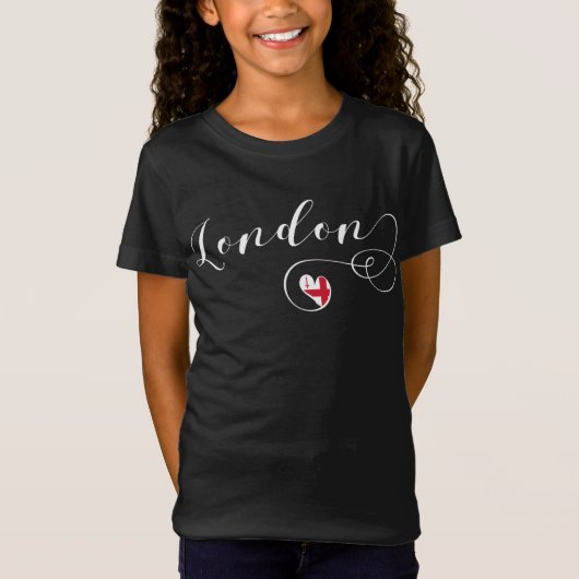 T-Shirt I Heart London, Angleterre (Devant)