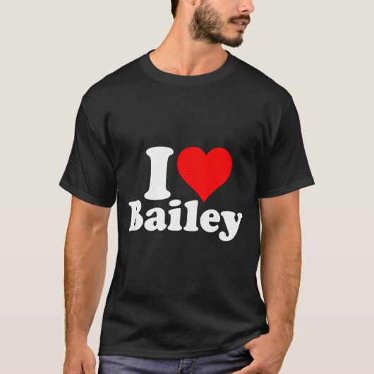 T-shirt I Heart Love Bailey (Devant)
