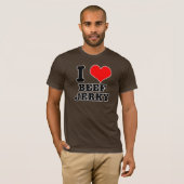 T-shirt I HEART (LOVE) boeuf jerky (Devant entier)