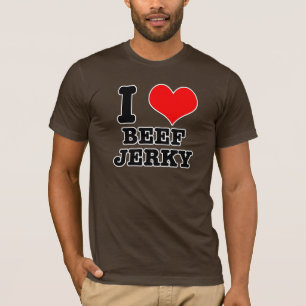 T-shirt I HEART (LOVE) boeuf jerky